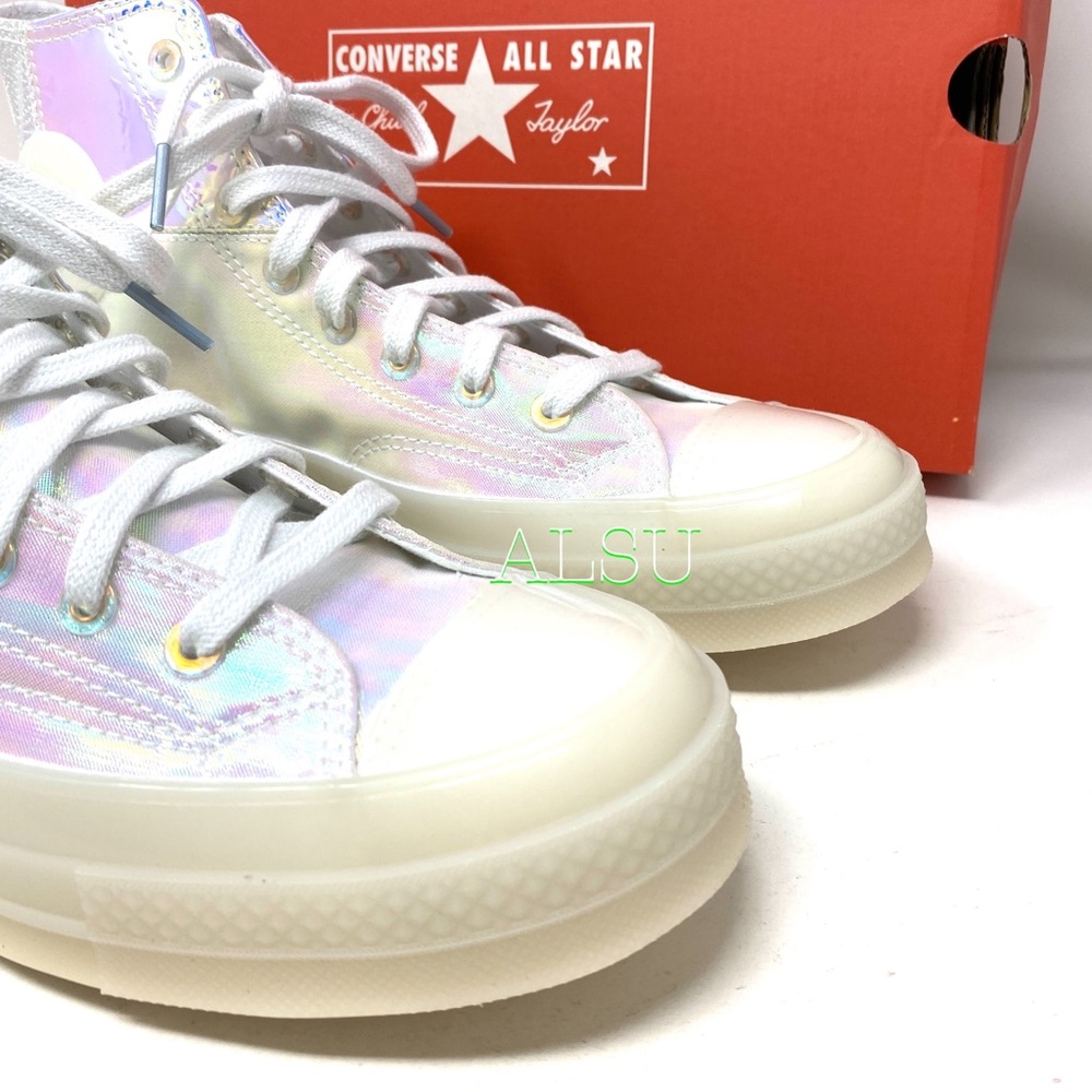 Converse Chuck 70 High Top Mirror Silver Women’s - Picture 6 of 9